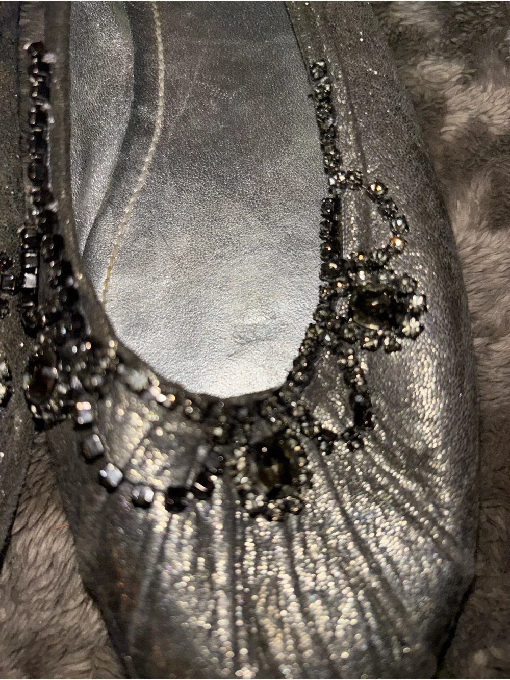 BCBG MAX AZRIA RHINESTONE FLATS